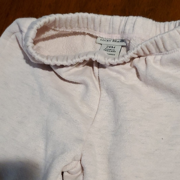 Lucky Brand Sweatsuit 24 Months Toddler Girls Pink - Picture 9 of 10